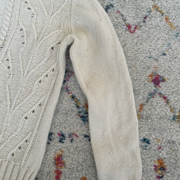 J Crew Cable Knit Crewneck Wool Sweater - Picture 3 of 8